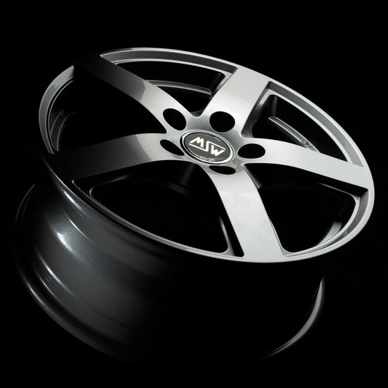 Buy MSW 55 Van Alloy Wheels in Full Silver Set of 4 | Demon Tweeks