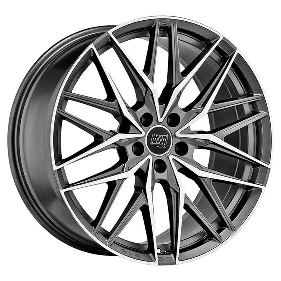 タイヤホイール4本セット（MSW50) Buy MSW 50 Alloy Wheels In Matt Gunmetal Full Polished Set Of 4
