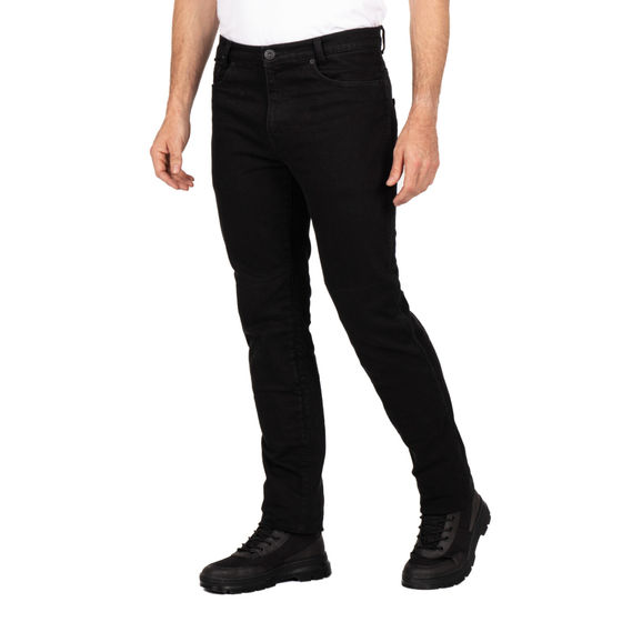 Short leg motorcycle jeans top