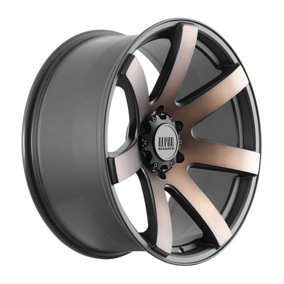 Buy Alpha Offroad Gauntlet Alloy Wheels In Satin Black Bronze Set