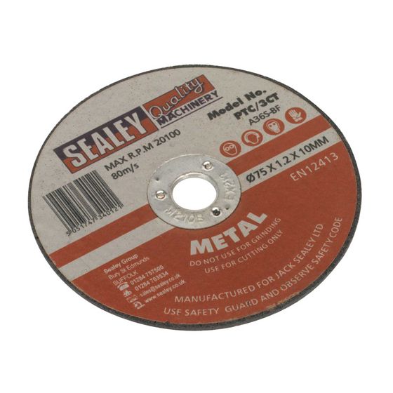 Buy Sealey Cutting Disc 75 x 1.2mm Diameter 10mm Bore - PTC 