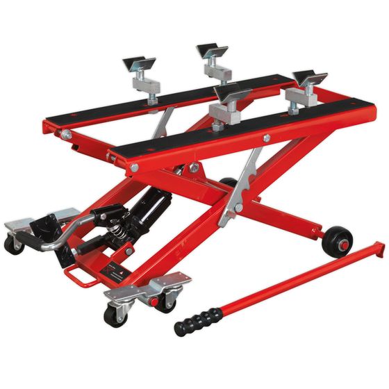 Buy Sealey Motorcycle & Quad Scissor Lift 500kg Capacity Hydraulic
