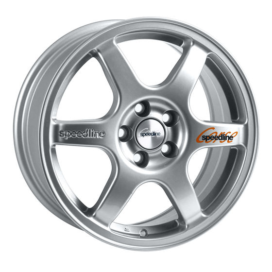 輝く高品質な Silver In Wheels Alloy 2 Comp 2108 Corse Speedline Set 4 Of 書